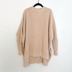 Free People Mock Sweater Tunic Dress Copper Tag XS